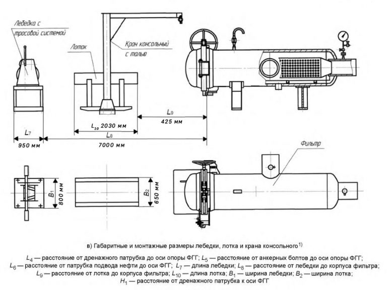 Чертеж блочного фильтра ФГГ-200