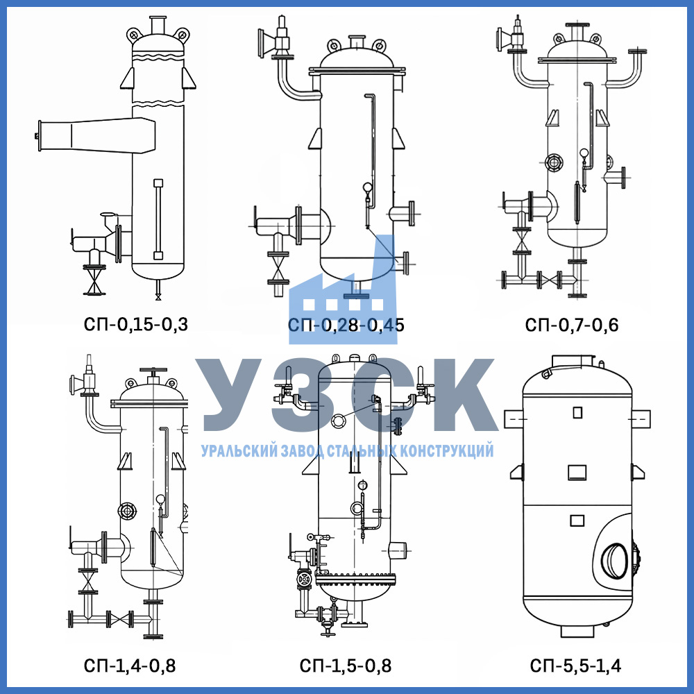 Чертеж сепаратора продувки котла